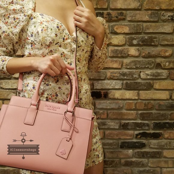 Monotone Pink Kate Spade Cameron Satchel Medium - Picture 8 of 8